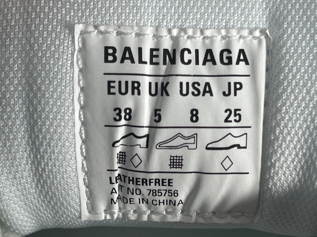 Balenciag! Cargo Round Toe Lace-Up Sneakers in White & gray