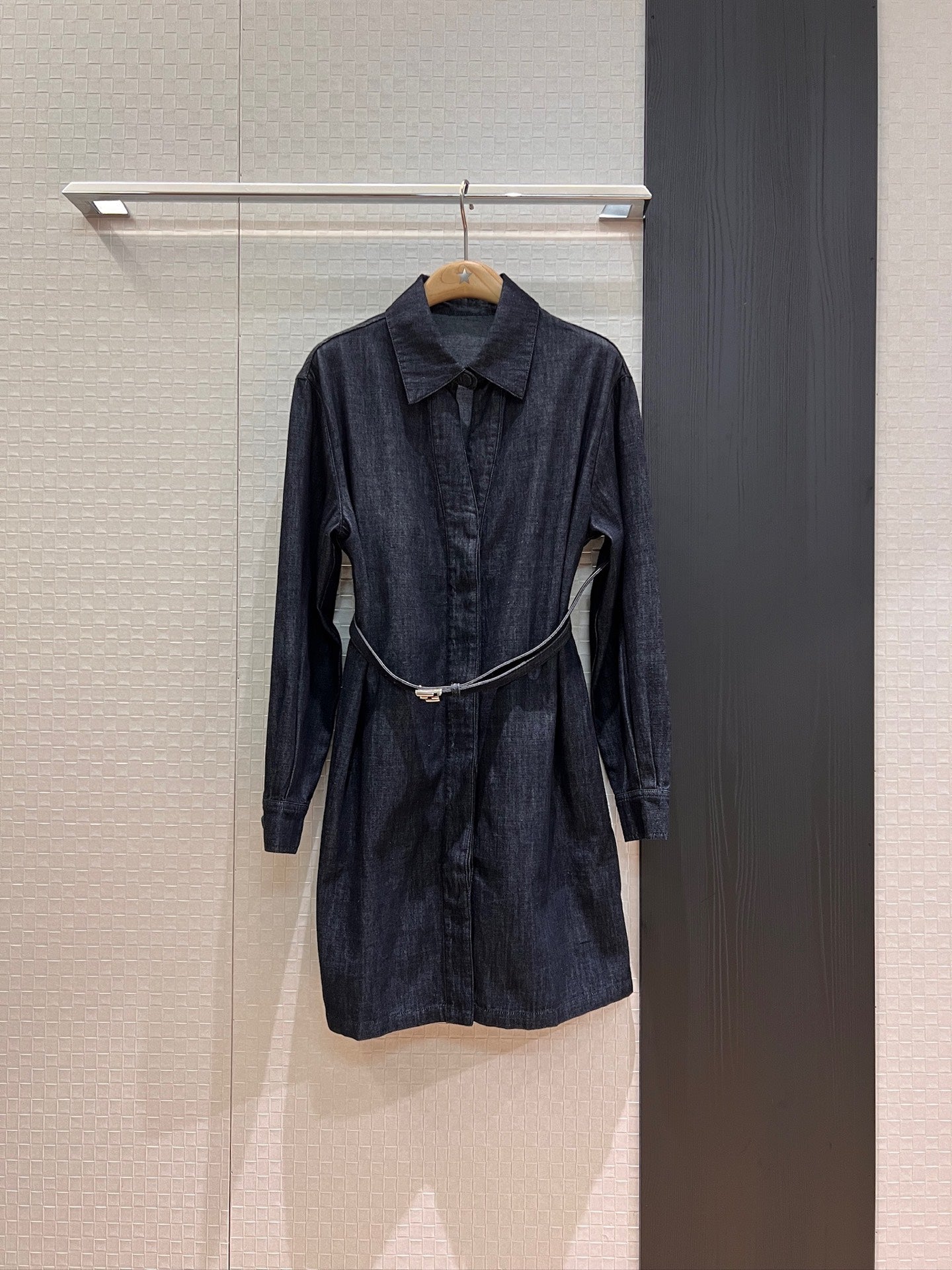 Fendi Short Shirt Collar Neck Dress