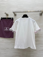 CHNE! vintage series hand-embroidered T-shirt