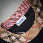 Burberry Check Trim Cotton T-shirt