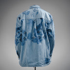 LV Striped Monogram Workwear Denim Shirt