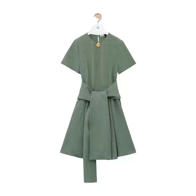 Loewe Pebble Dress in Viscose & Linen