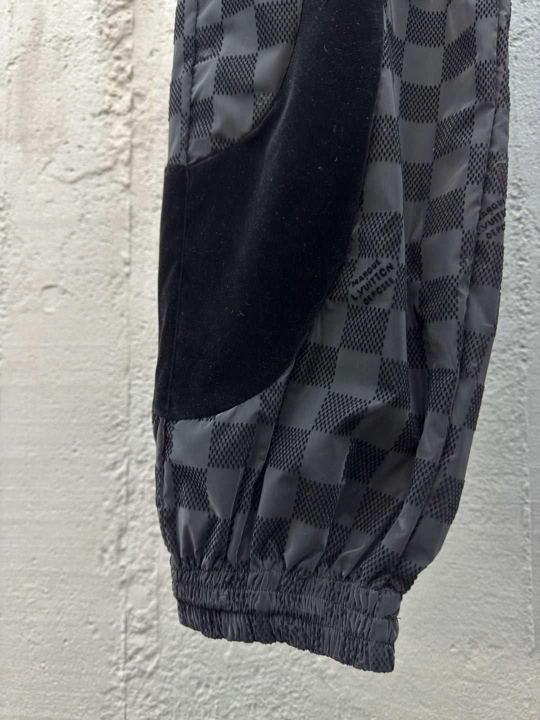 LV Flocked Damier Technical Casual Sweatpants