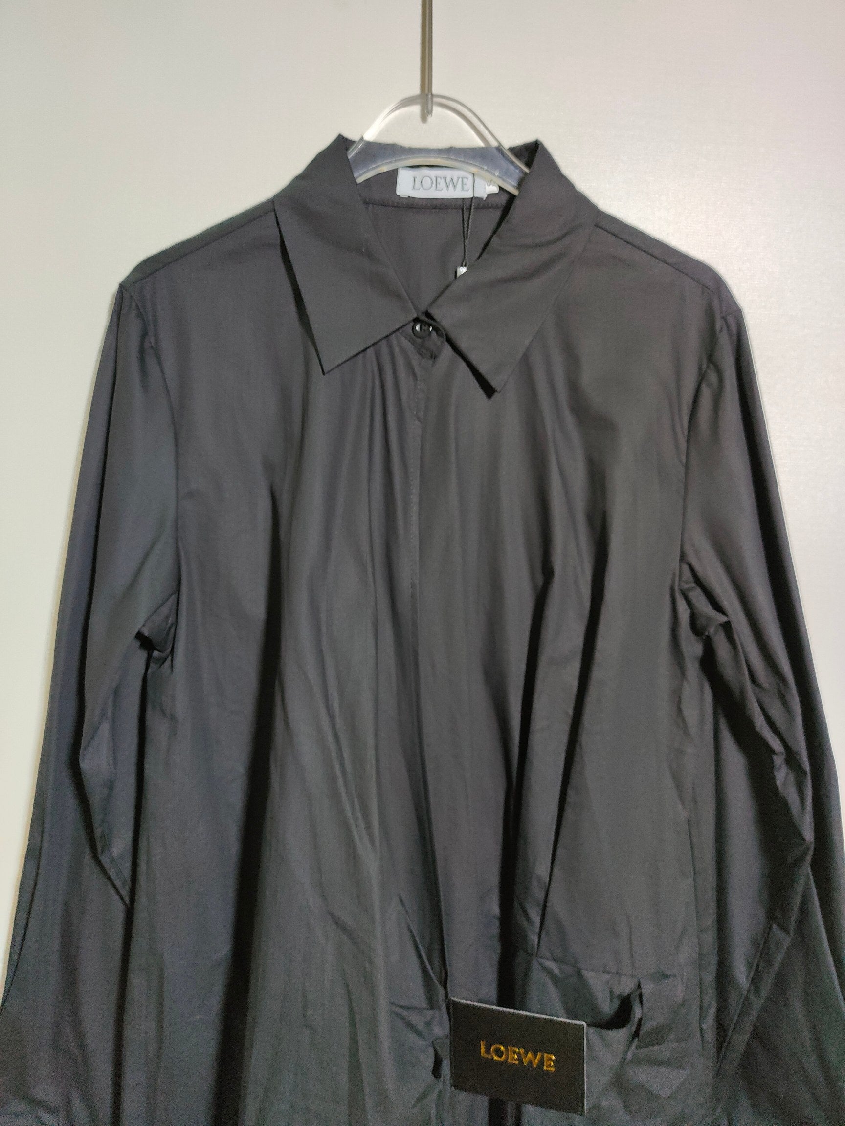 Loewe Draped Poplin Mini Shirtdress