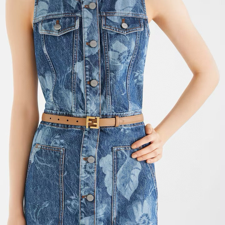 Fendi Blue Denim Dress