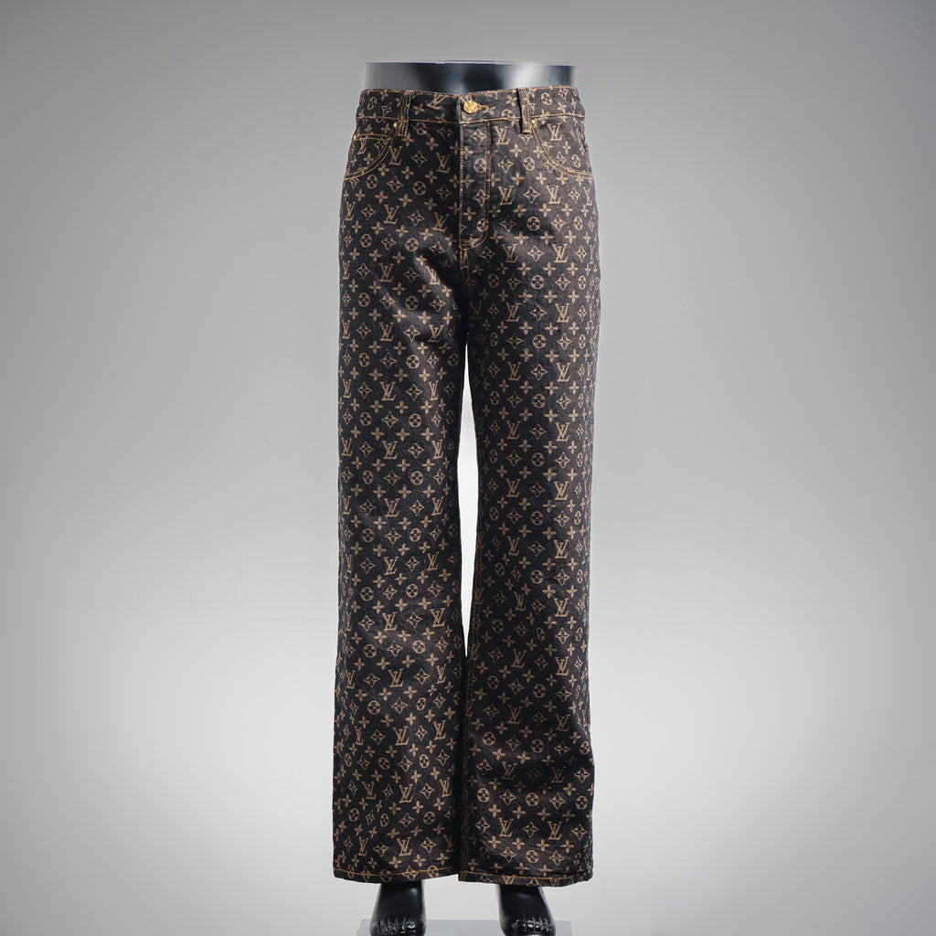 LV Monogram Straight Cut Jeans