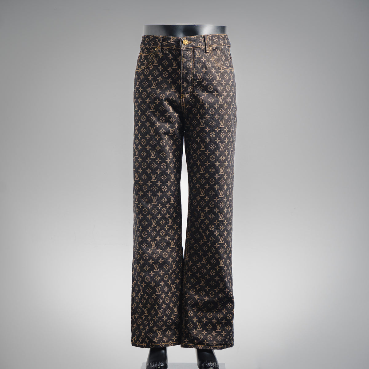 LV Monogram Straight Cut Jeans