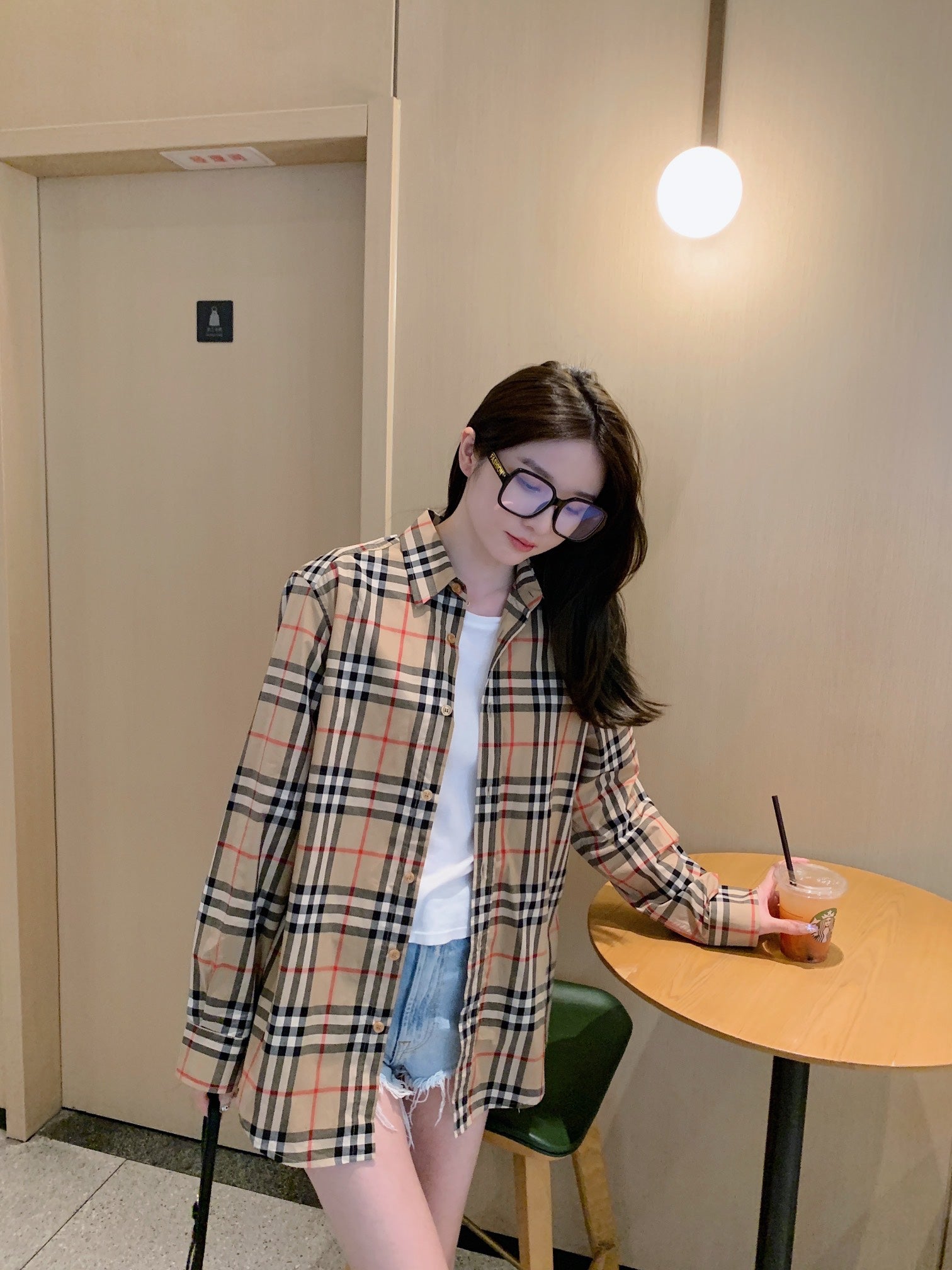 Burberr! Regular Fit Check Cotton Shirt