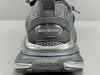 Balenciag! 10.5th generation 3XL Mesh Round Lace-Up Distressed Sole Low-Top Sneakers in Black & gray