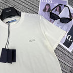 Prad! print short-sleeved round neck T-shirt