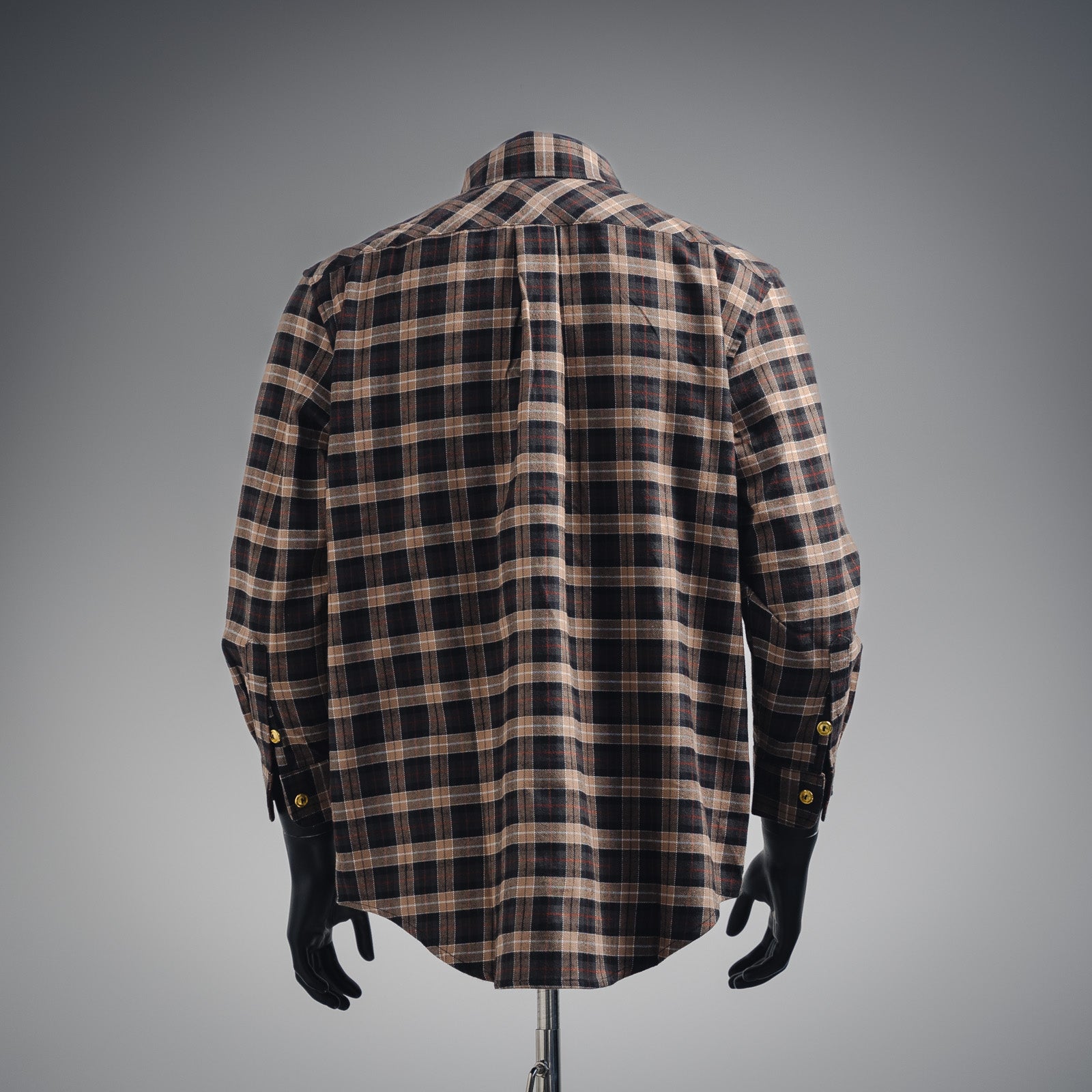 Miu Mi! Brown Wool Tartan Shirt