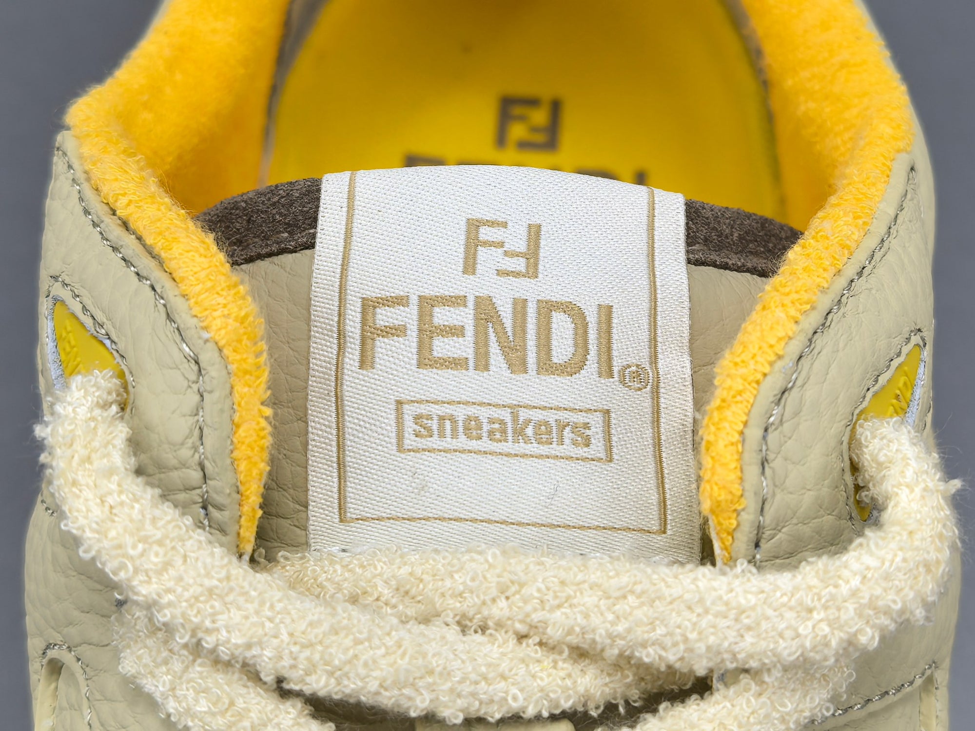 Fend! Match Low Top Suede 'Yellow Beige'