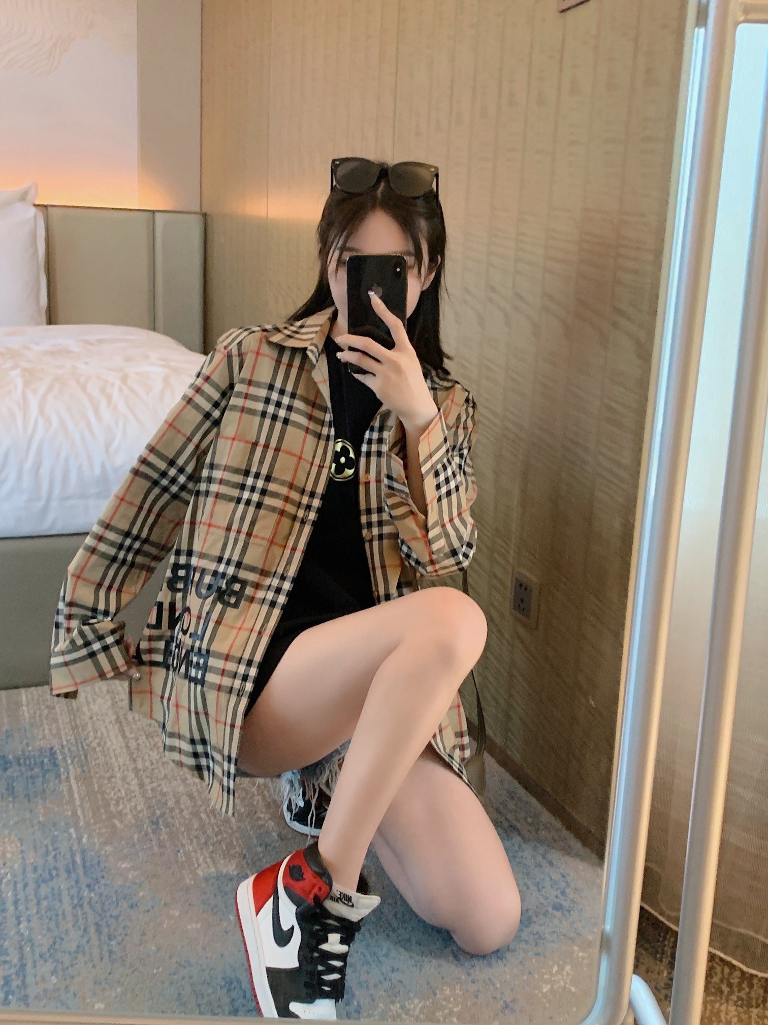 Burberr! Regular Fit Check Cotton Shirt