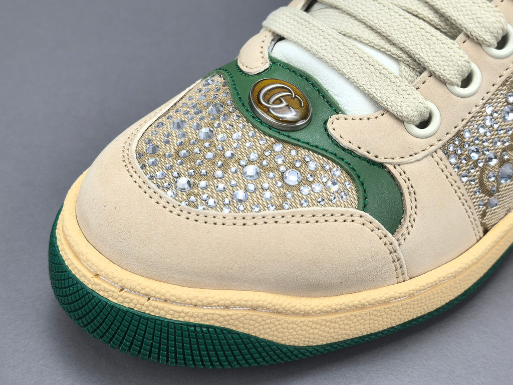 Gucc! Women's GG crystal Screener sneaker