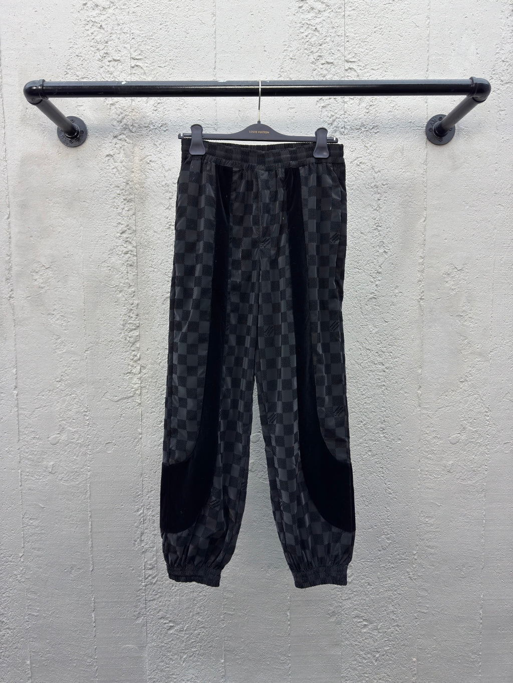 LV Flocked Damier Technical Casual Sweatpants