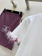 CHNE! vintage series hand-embroidered T-shirt