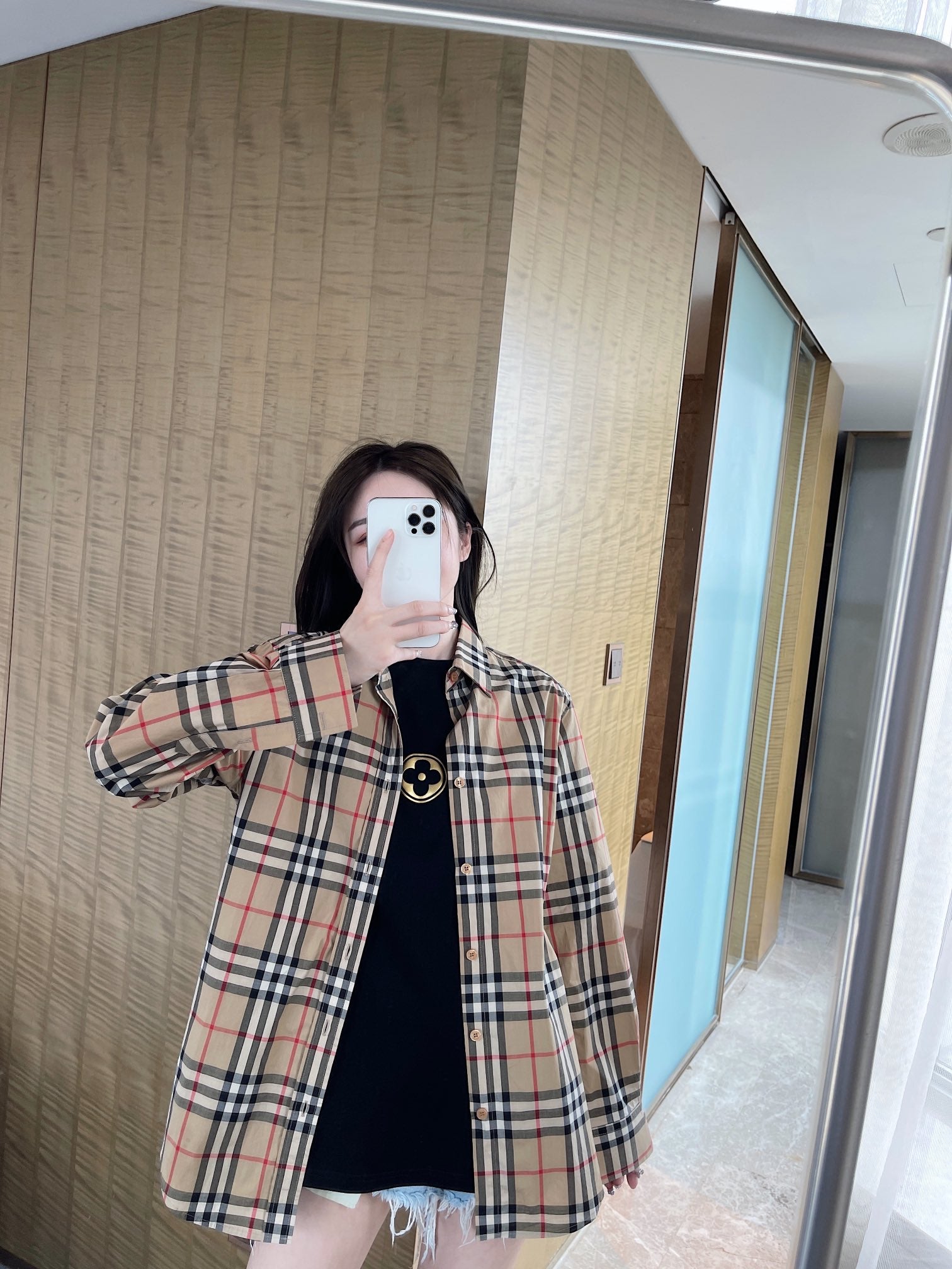 Burberr! Regular Fit Check Cotton Shirt