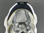 Balenciag! Cargo Round Toe Lace-Up Sneakers in White & gray