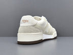 Fend! Match Sneakers FF Jacquard White Suede Fabric Low Tops
