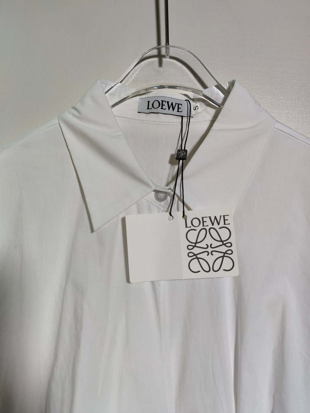 Loewe Draped Poplin Mini Shirtdress