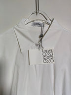 Loewe Draped Poplin Mini Shirtdress