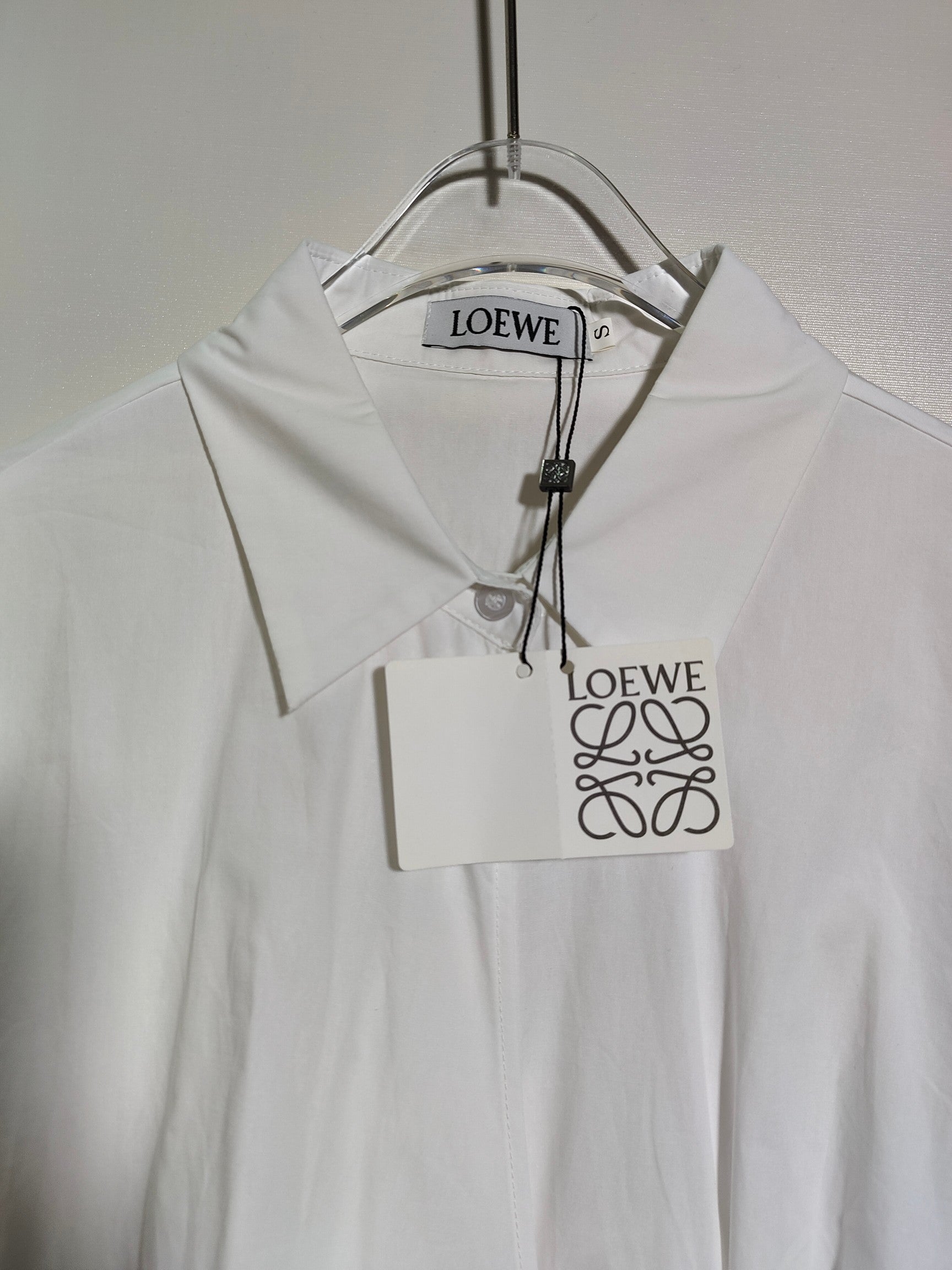 Loewe Draped Poplin Mini Shirtdress