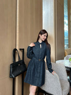Fendi Short Shirt Collar Neck Dress