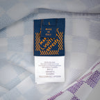 قميص بولو LV Damier Gradient المطبوع من الحرير والقطن بأكمام قصيرة