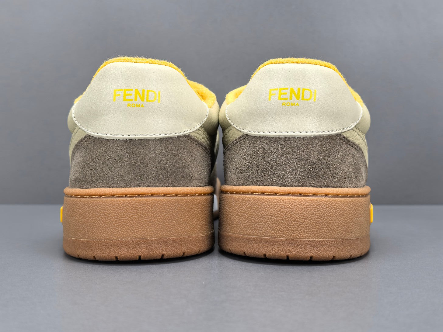 Fend! Match Low Top Suede 'Yellow Beige'