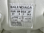 Balenciag! Cargo Round Toe Lace-Up Sneaker White & Blue