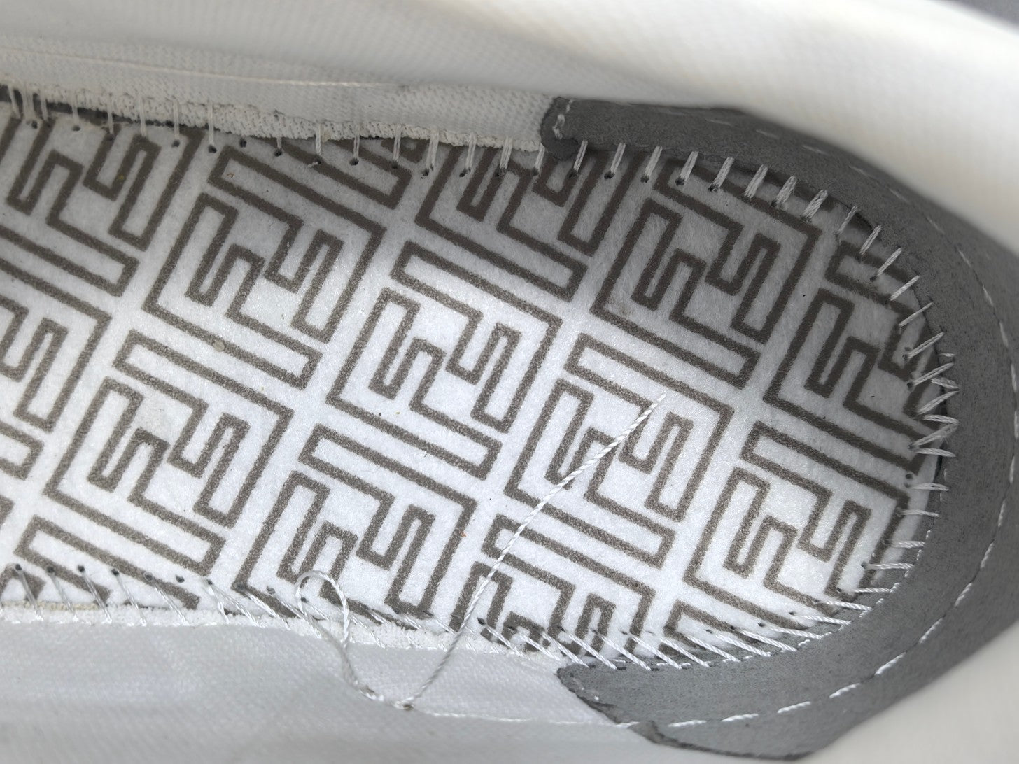 Fend! Match Sneakers FF Jacquard White & Black Suede Fabric Low Tops