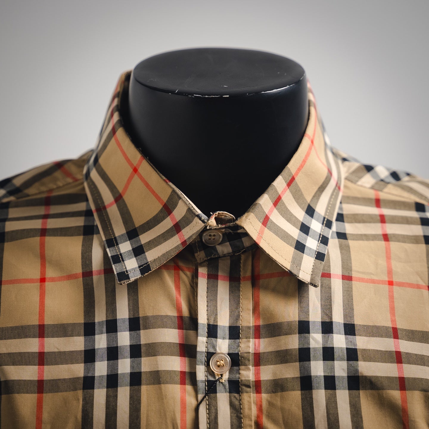 Burberr! Regular Fit Check Cotton Shirt