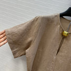 فستان Loewe Pebble من الفيسكوز والكتان