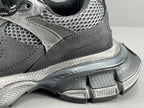 Balenciag! 10.5th generation 3XL Mesh Round Lace-Up Distressed Sole Low-Top Sneakers in Black & gray