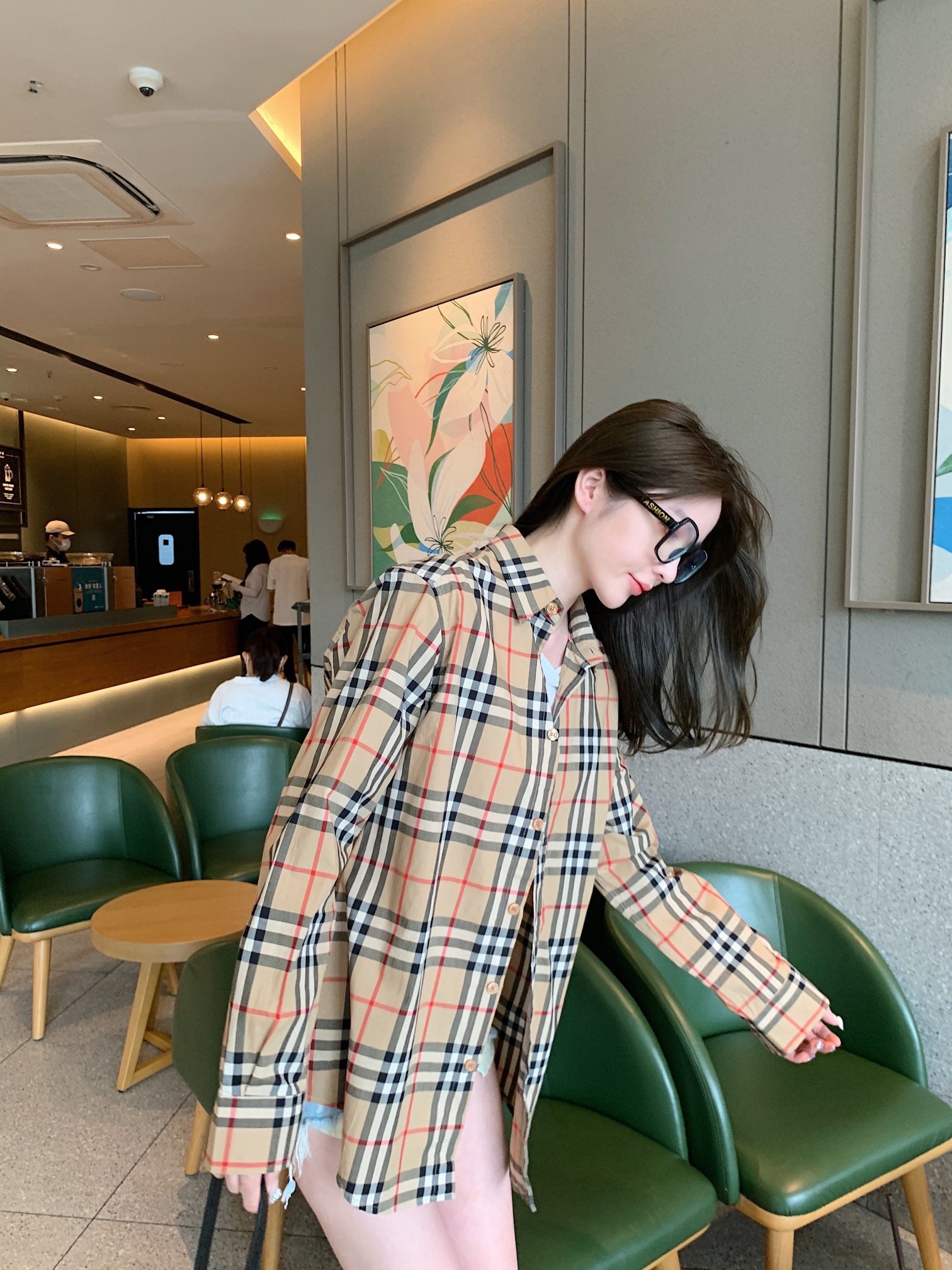 Burberr! Regular Fit Check Cotton Shirt