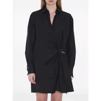 Loewe Draped Poplin Mini Shirtdress