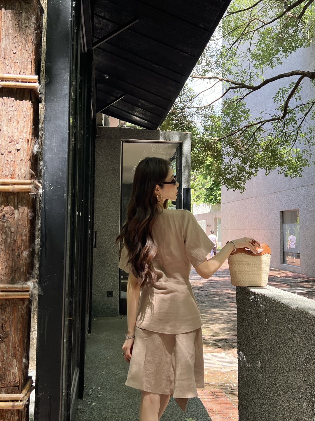 Loewe Pebble Dress in Viscose & Linen