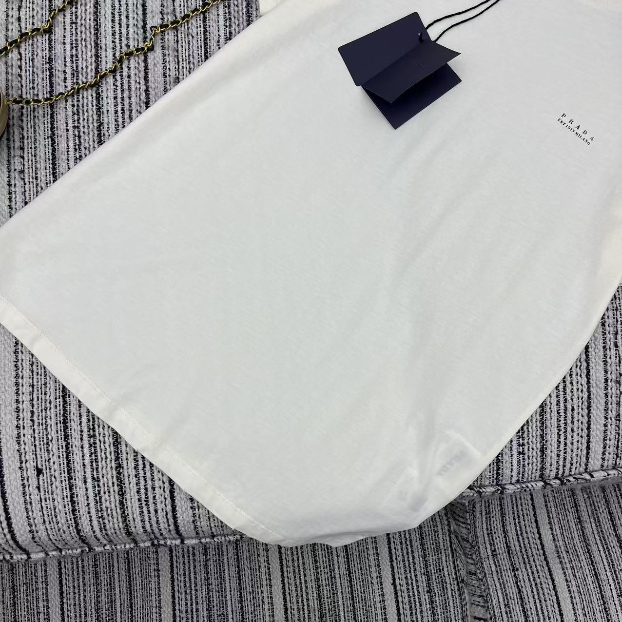 Prad! print short-sleeved round neck T-shirt