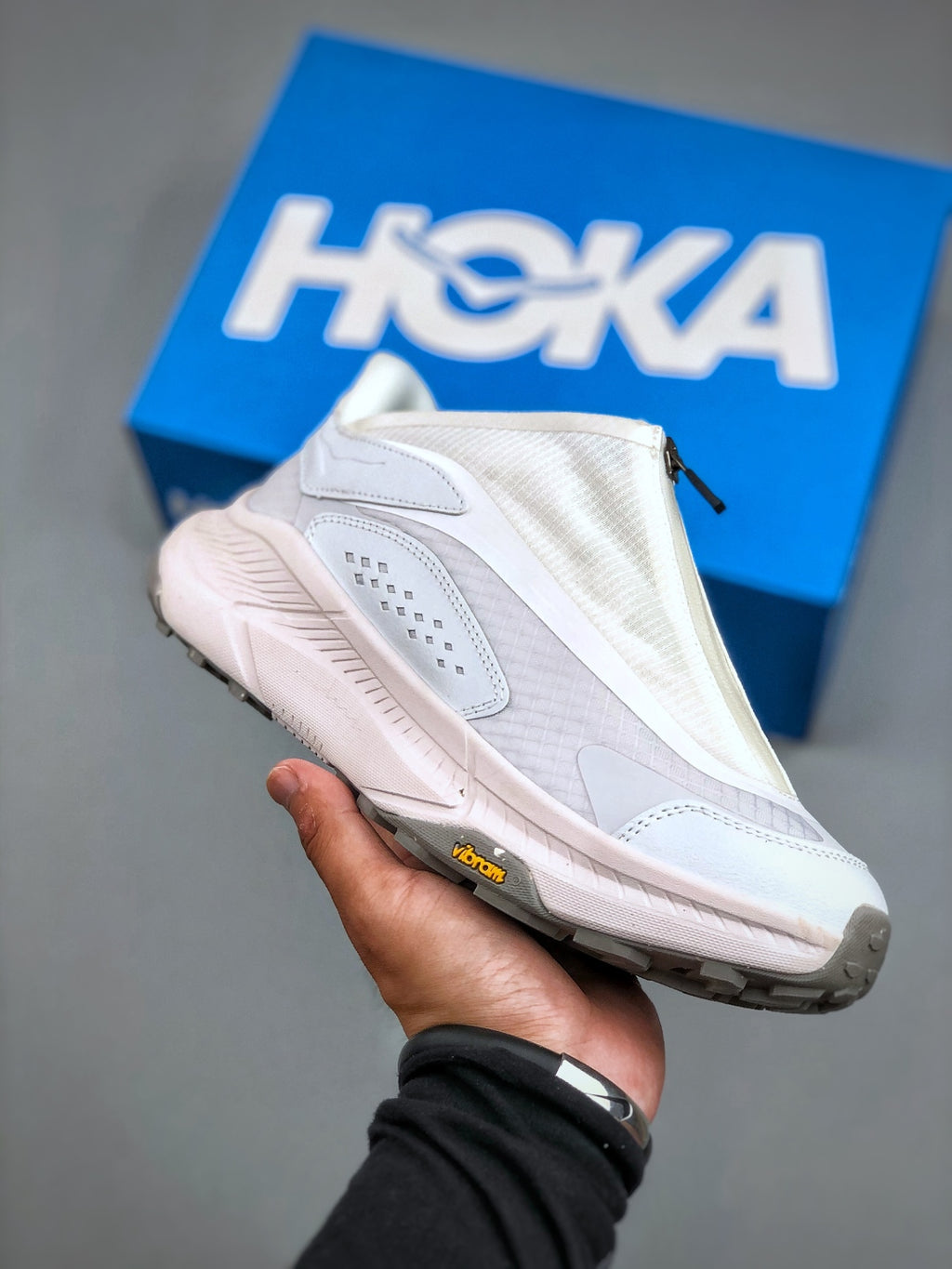 Hok! One One Project Transport in White Sneaker