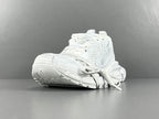 Balenciag! 3xl Mesh Lace-Up Distressed Sneaker in White