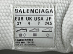 Balenciag! 3xl Mesh Lace-Up Distressed Sneaker in White