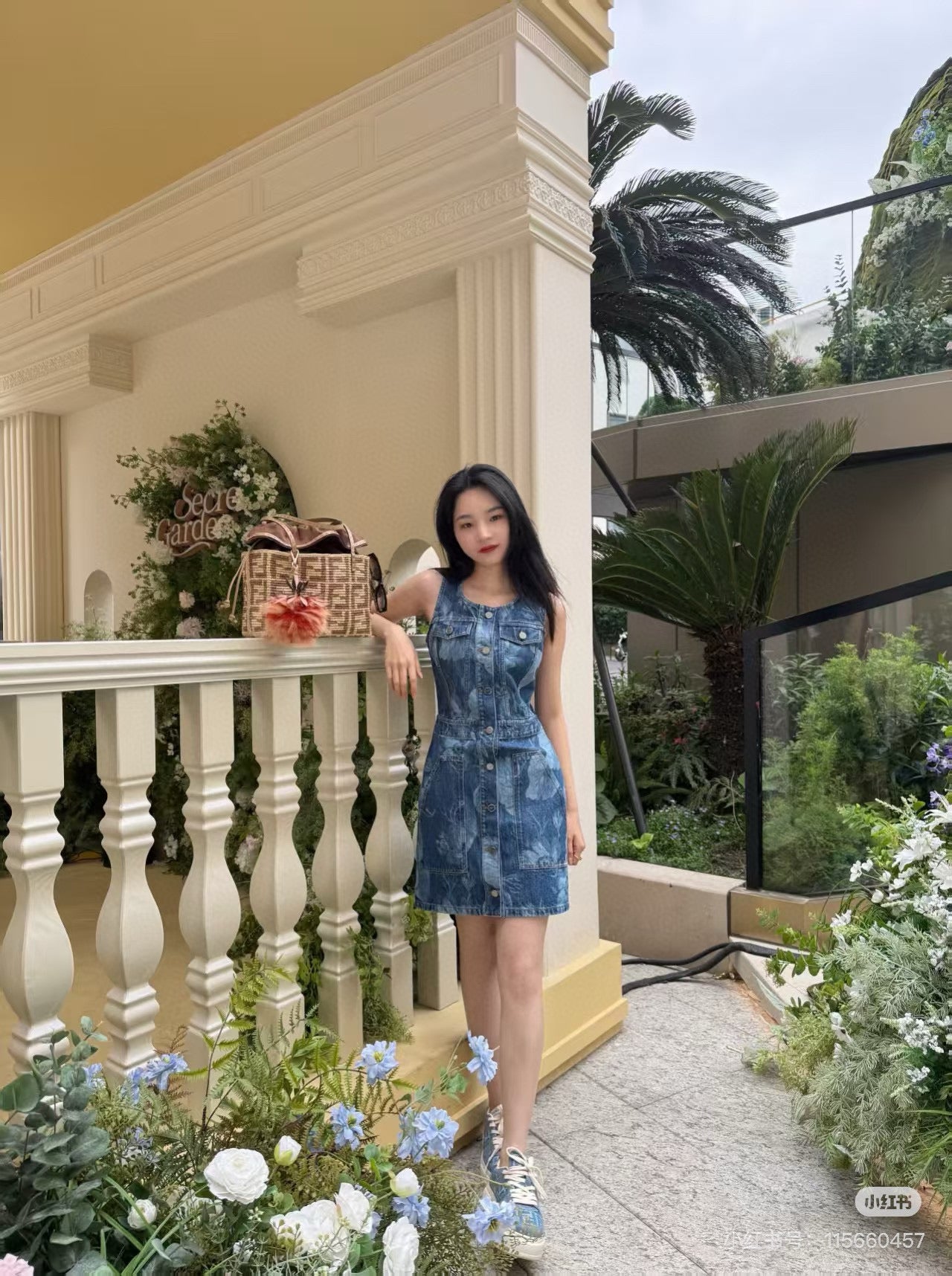 Fendi Blue Denim Dress