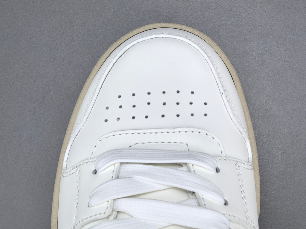 Fend! Match Sneakers FF Jacquard White & Black Suede Fabric Low Tops