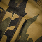 PROJEC! G/R Fake Layered Camouflage Washed Cargo Denim Jeans