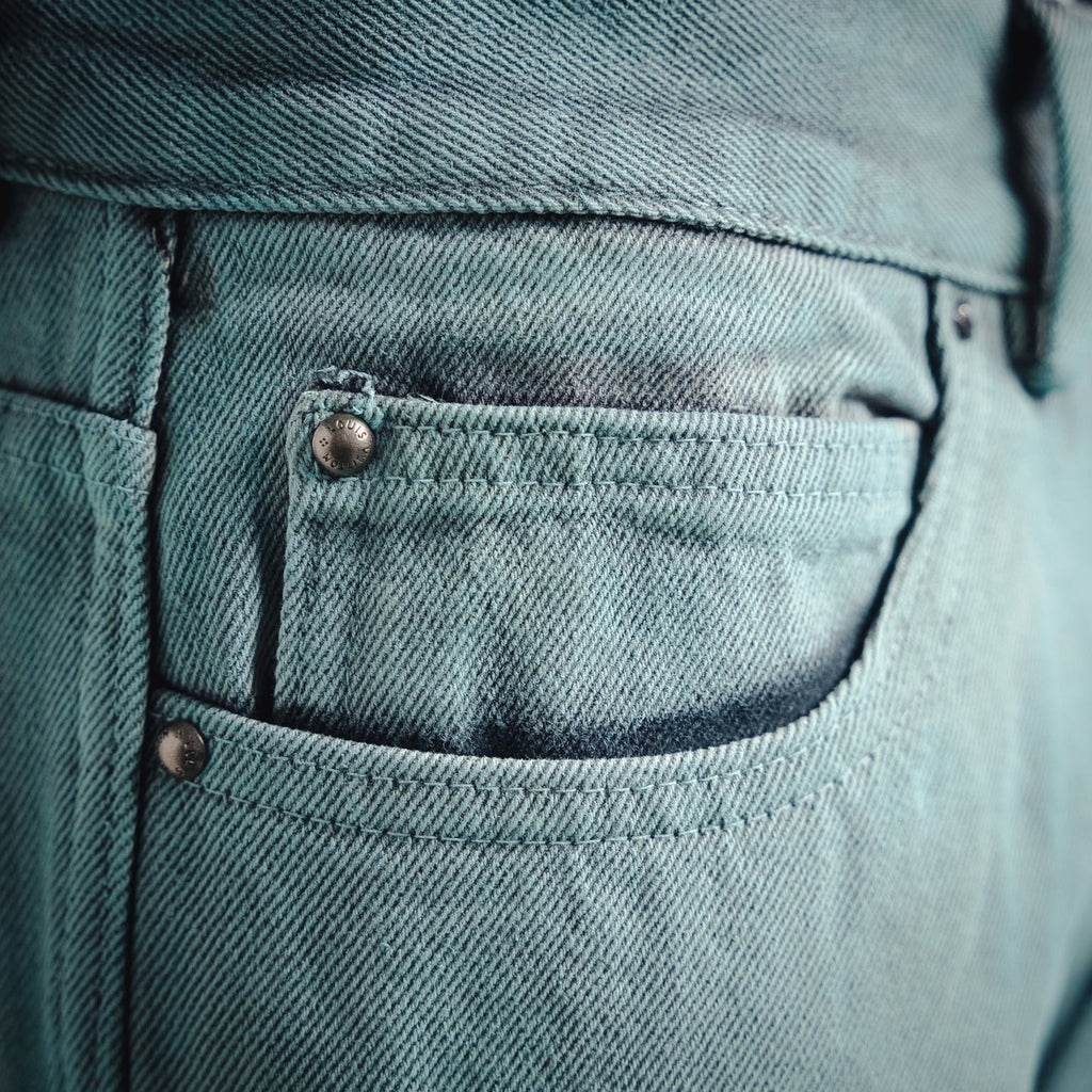 LV Embroidered Denim Pants 'Light Blue'
