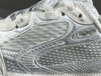Balenciag! 3xl Mesh Lace-Up Distressed Sneaker in White