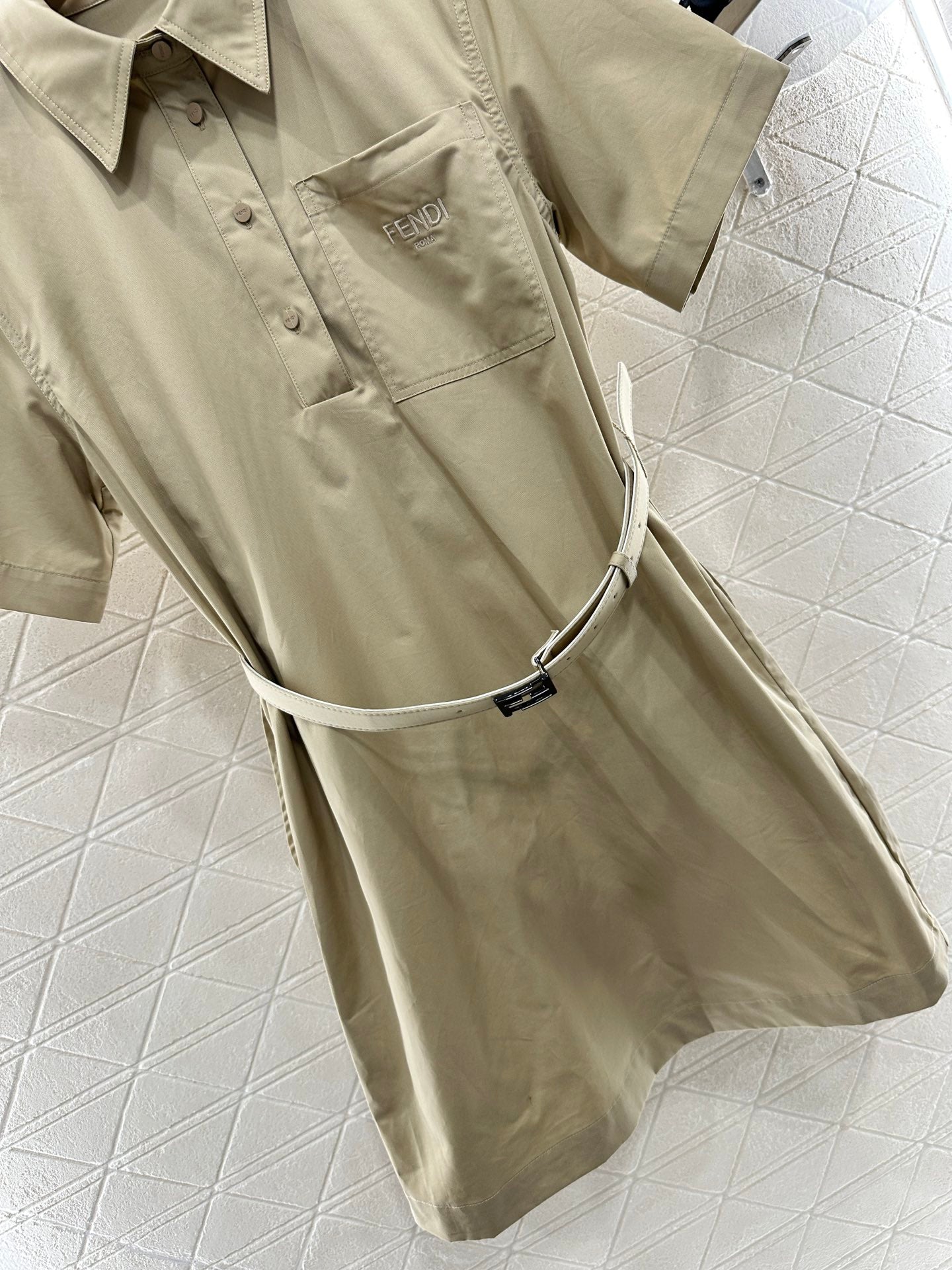 Fendi Brown Denim Dress