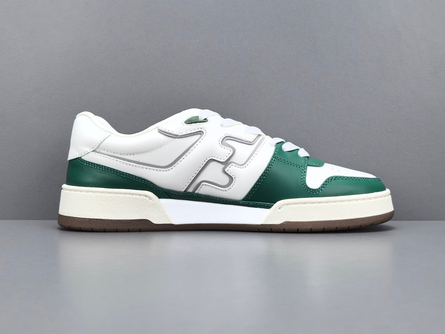 Fend! Match Sneakers FF Jacquard White Suede Fabric Low Tops