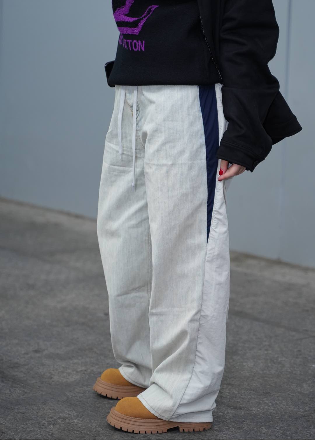 Balenciag! wide-leg jeans
