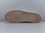 Fend! Match Sneakers FF Jacquard White Suede Fabric Low Tops